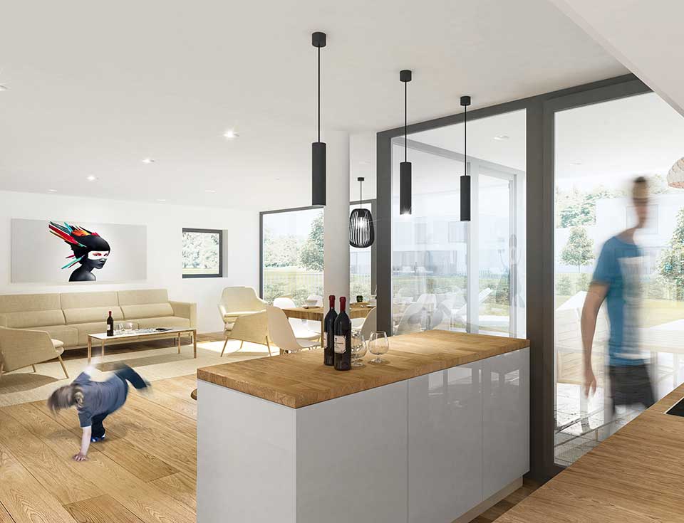Modern Kitchen with Outdoor Access